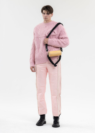 FENG CHEN WANG PINK QUILTED PHOENIX TROUSERS outlook