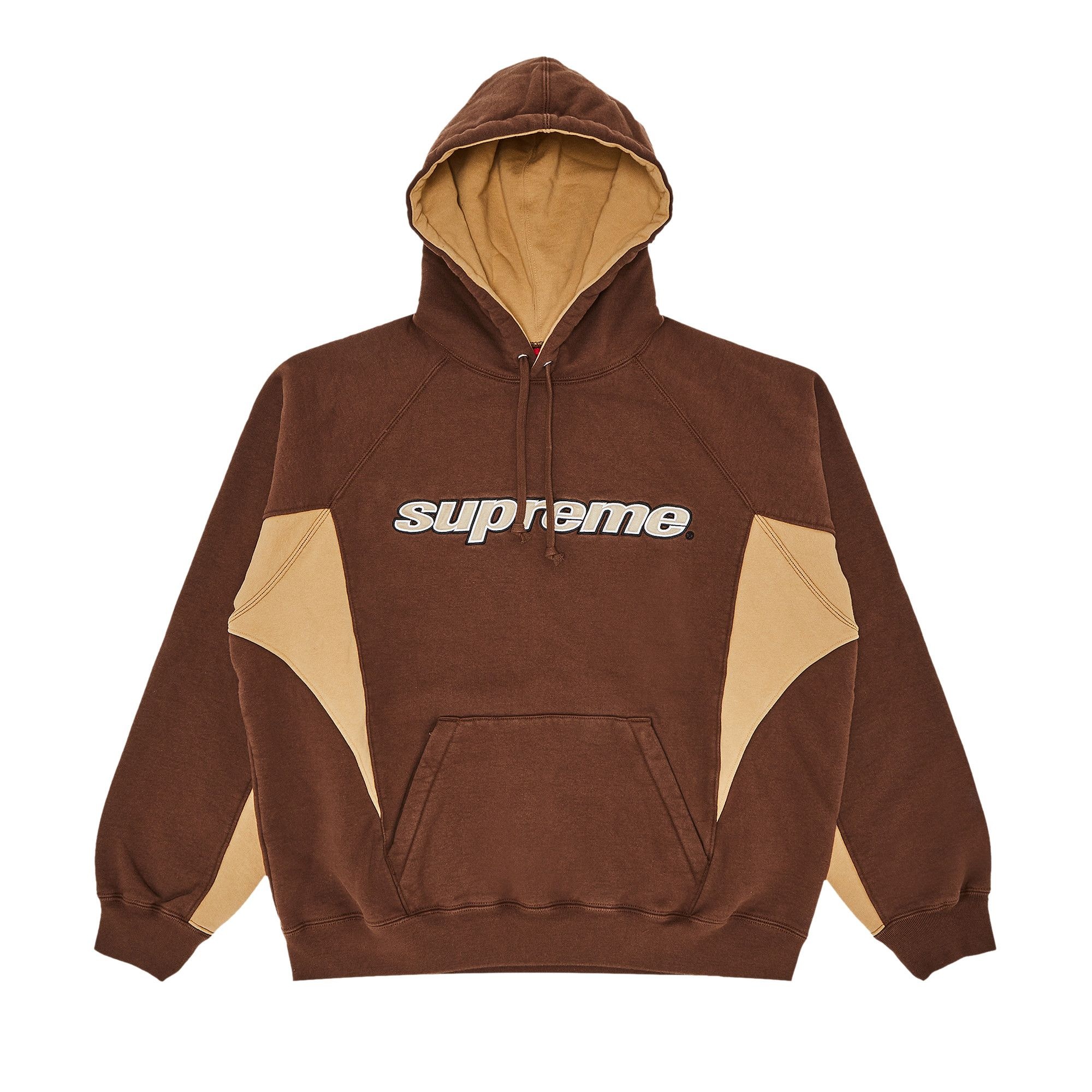 Supreme Division Hooded Sweatshirt 'Brown' - 1
