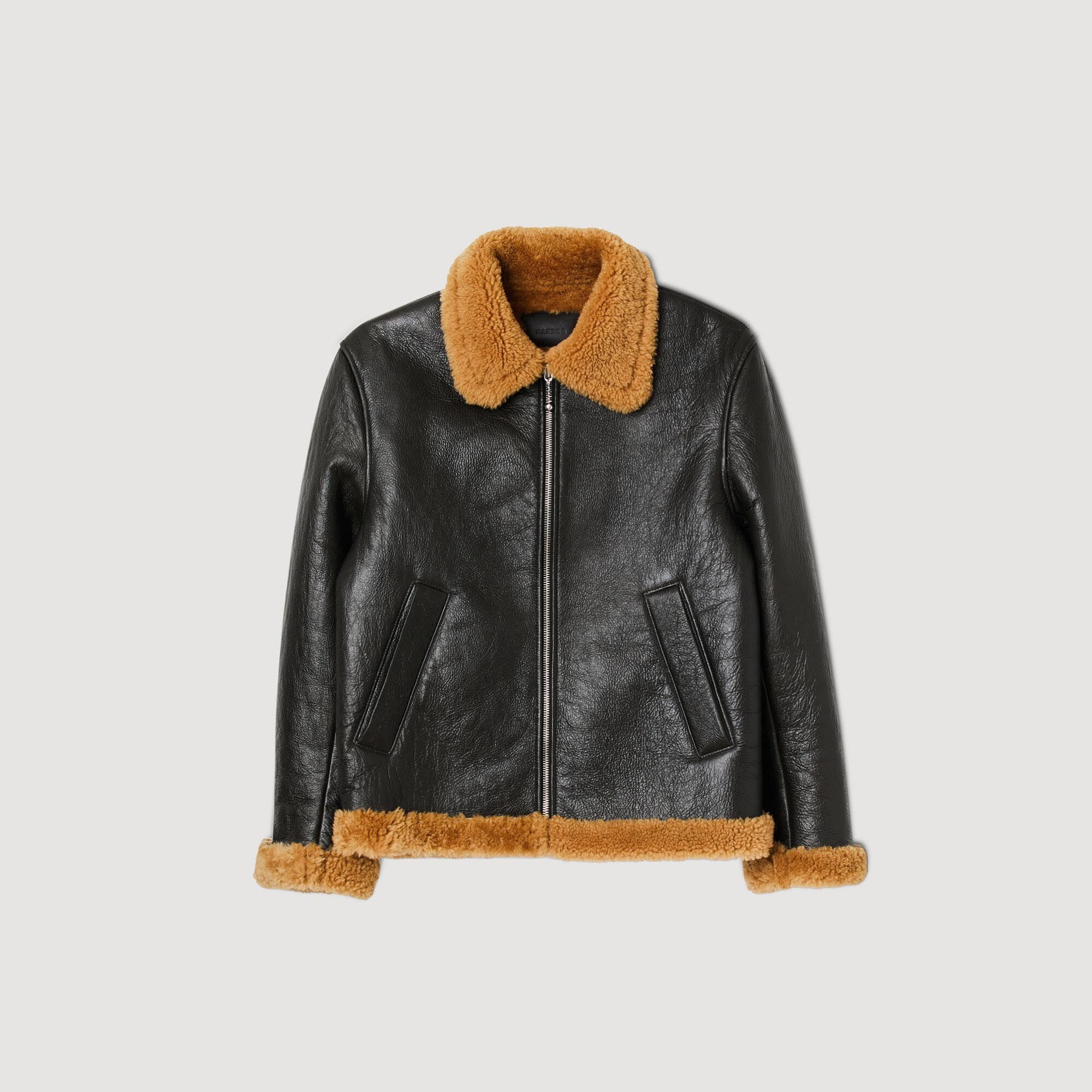OVERSIZED SHEARLING JACKET - 1
