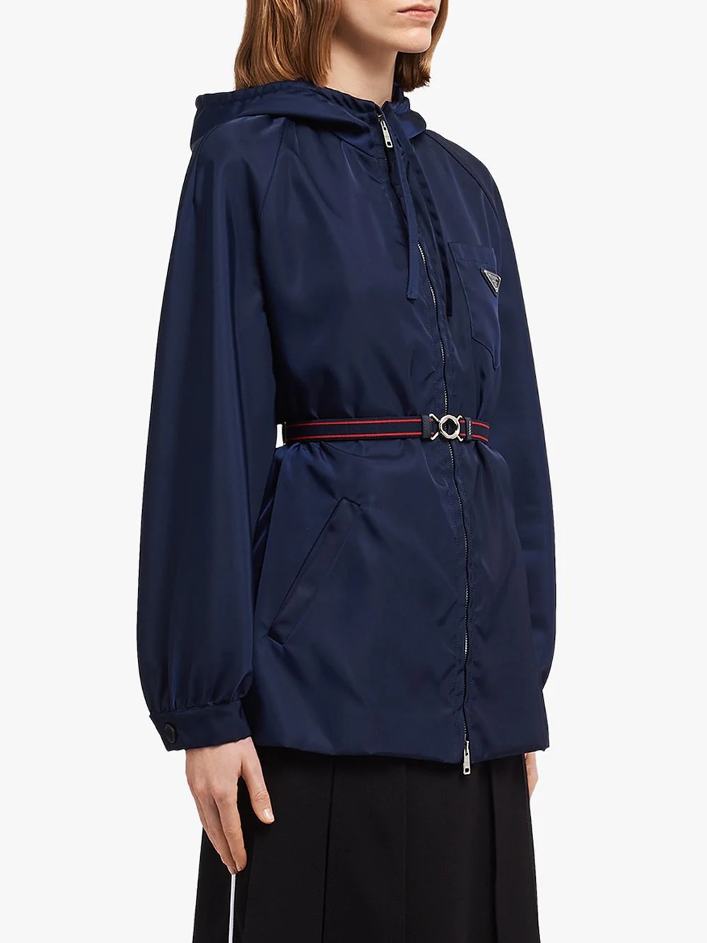 nylon gabardine raincoat - 3