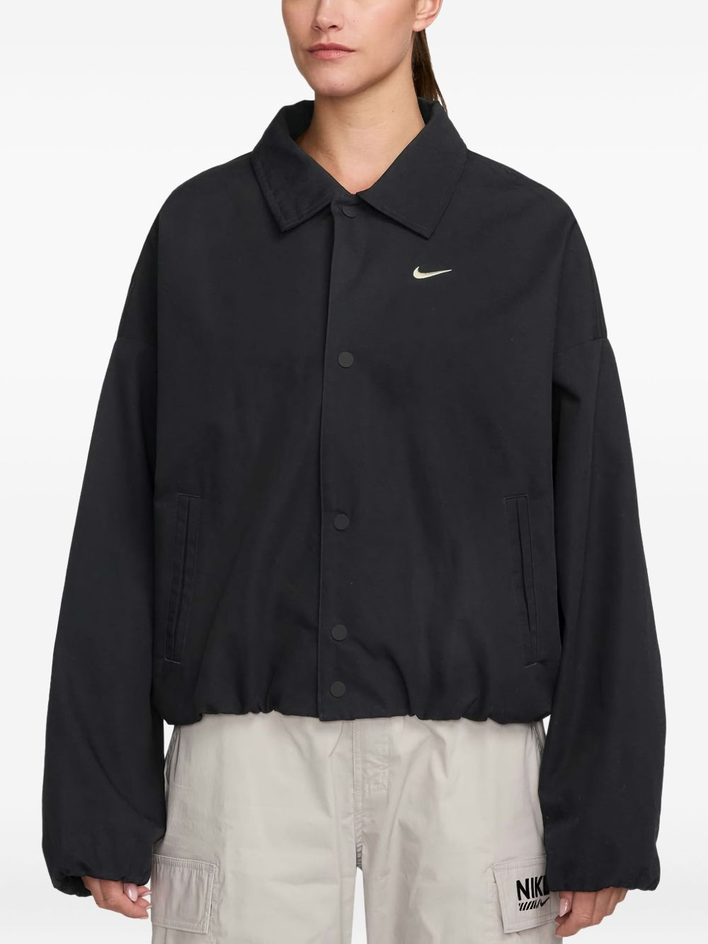buttoned cinched jacket - 2