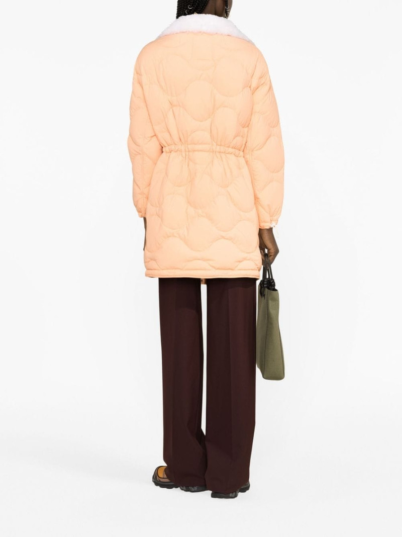 quilted drawstring-waist 코트 3