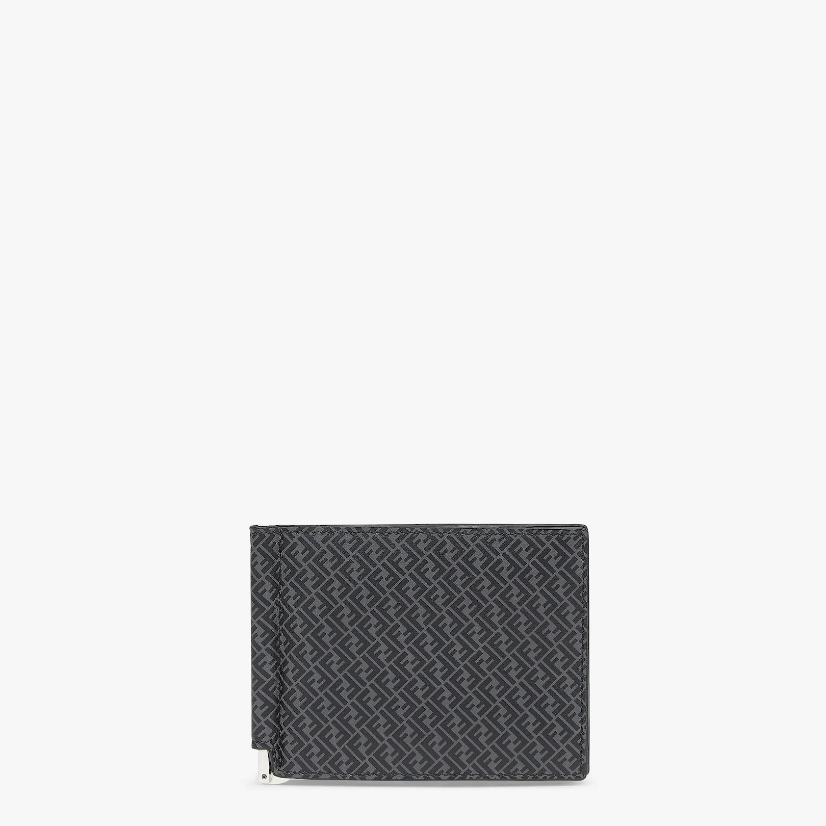 Black leather money clip - 1