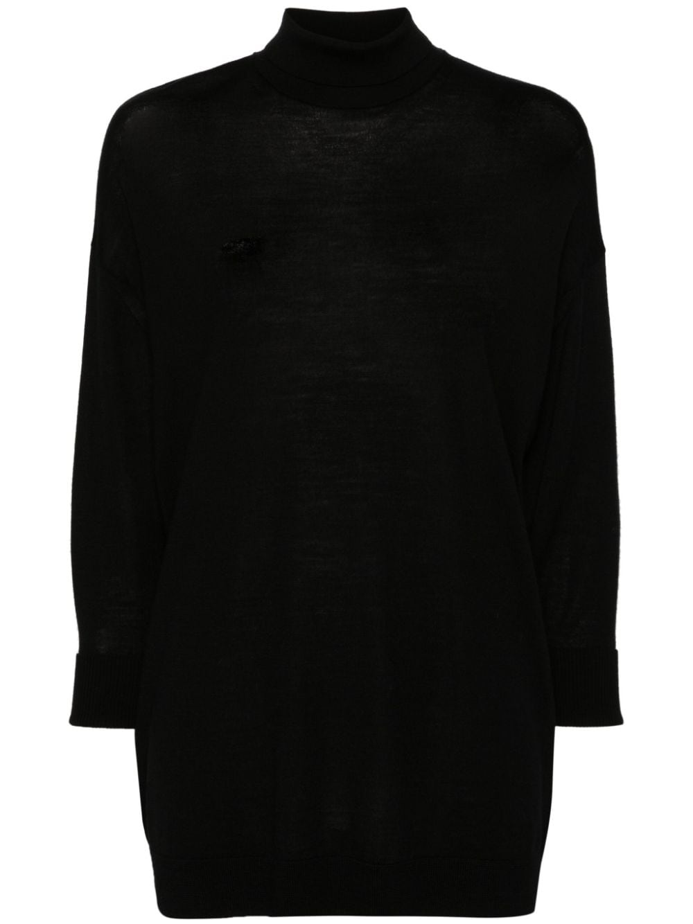 merino wool roll-neck jumper - 1