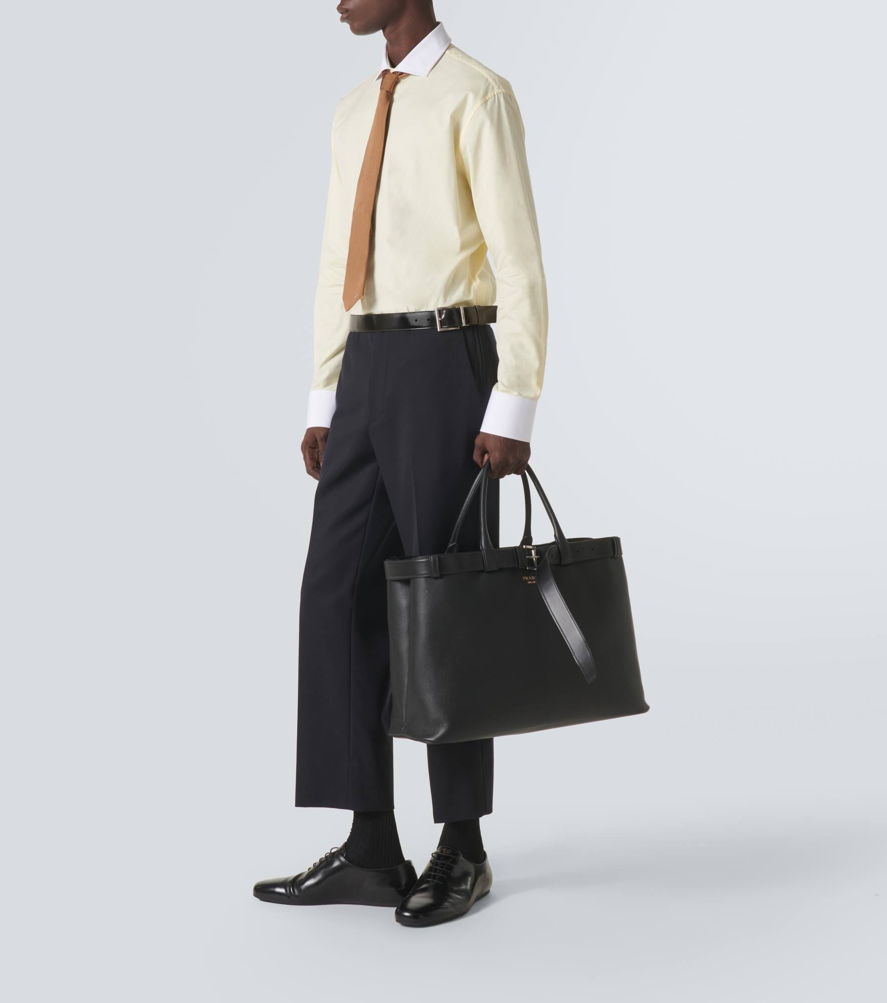 Prada Buckle leather tote bag - 7