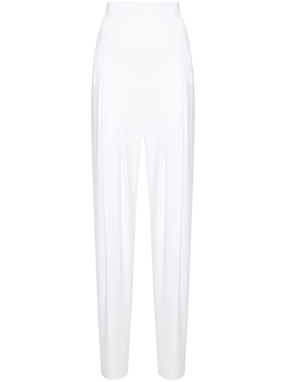 pleated high-waisted trousers - 1