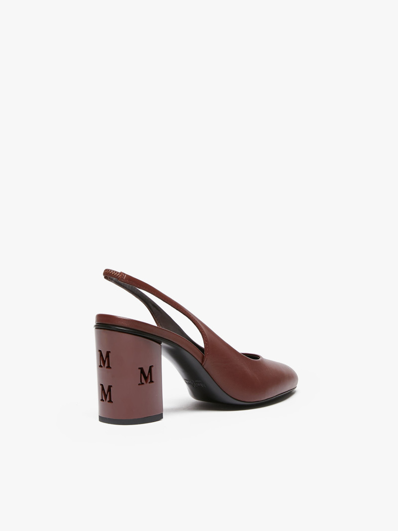 DAMIERSLING Nappa leather slingbacks 3