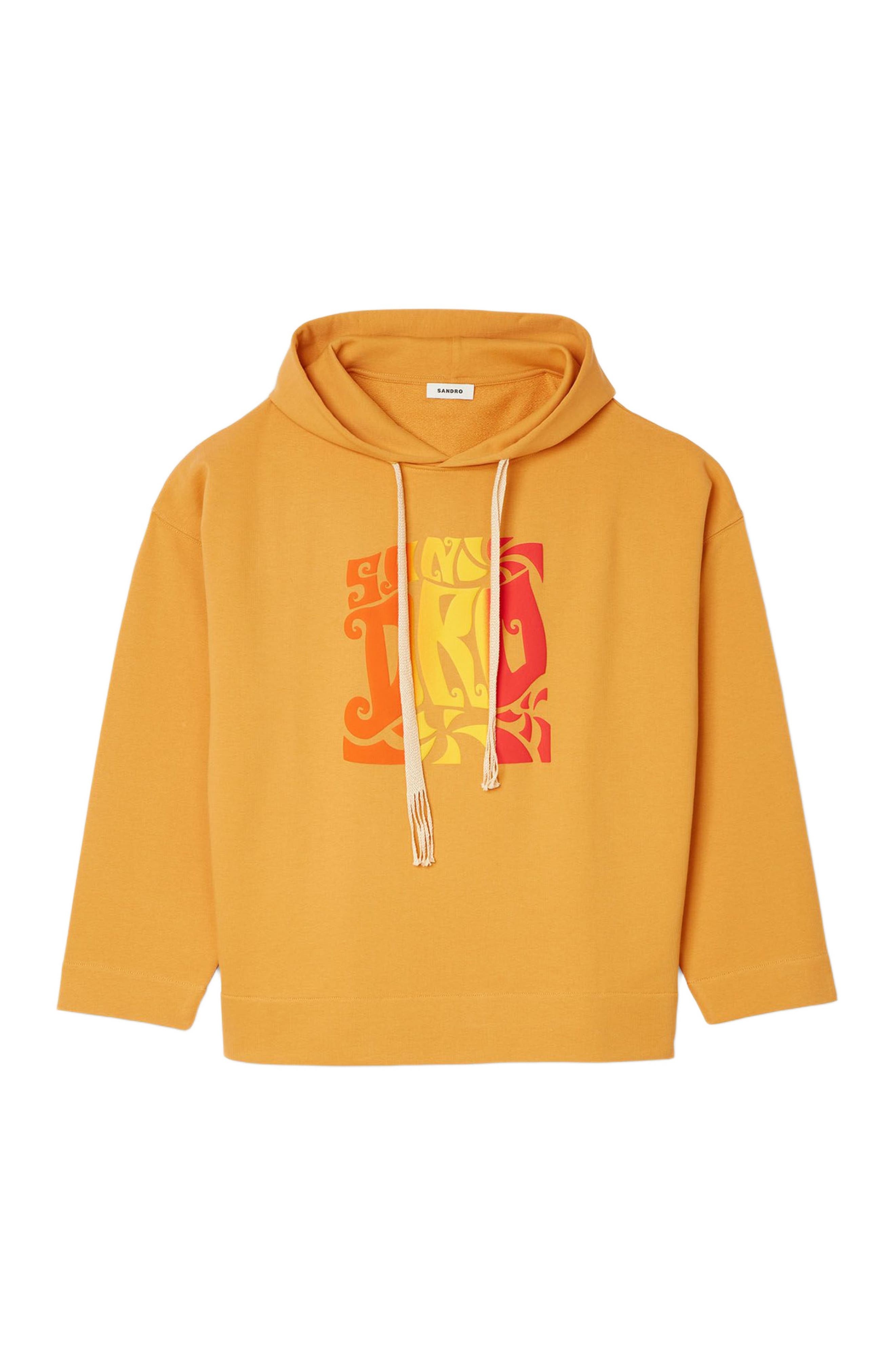 SANDRO Hooded sweatshirt in Mandarin. at Nordstrom - 5