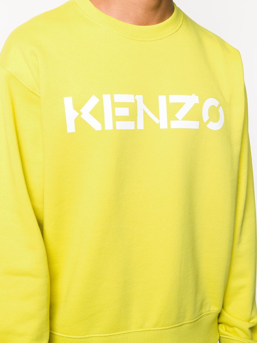 logo-print cotton sweatshirt - 5