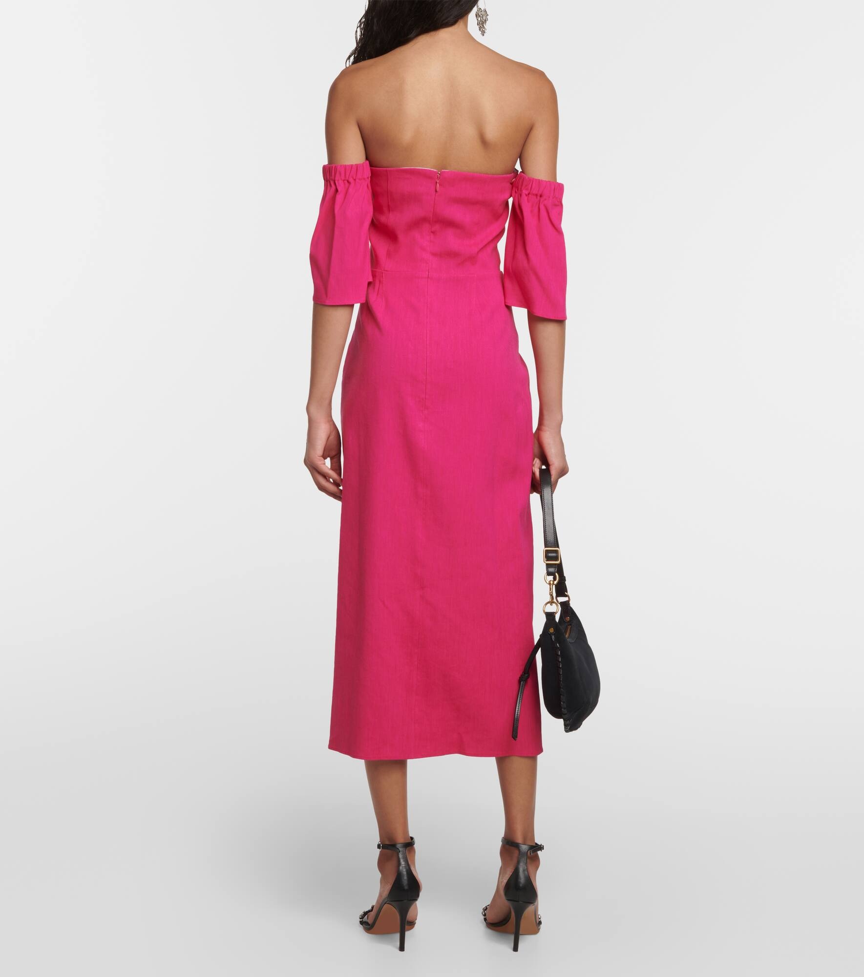 Stony off-shoulder midi dress - 3