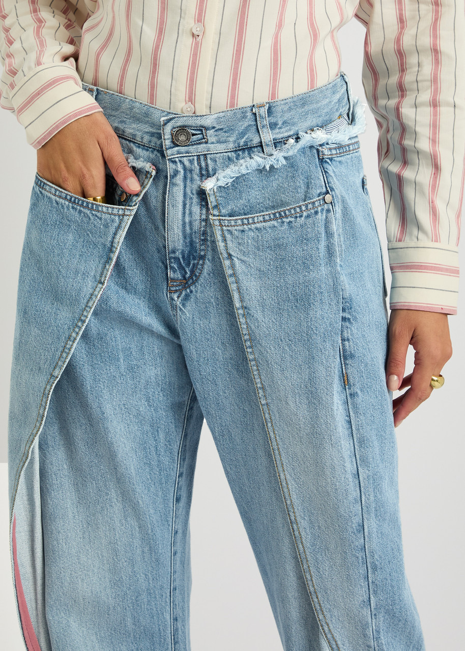 Bettter Wrap Panelled Straight-leg Jeans - 5