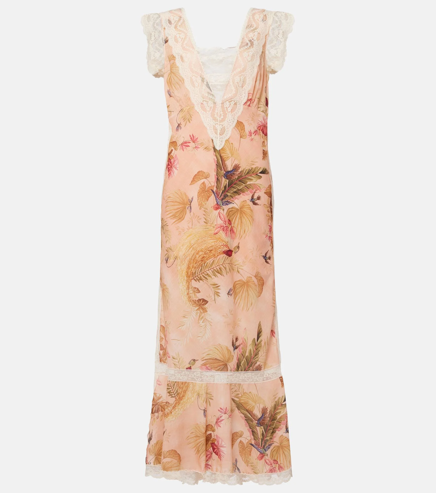 Ascension floral cotton midi dress - 1