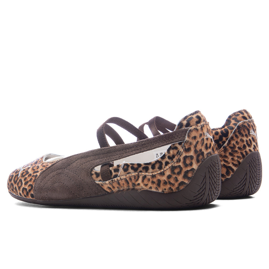 WOMEN'S SPEEDCAT BALLET WILD - CHOCOLATE/WARM WHITE - 3