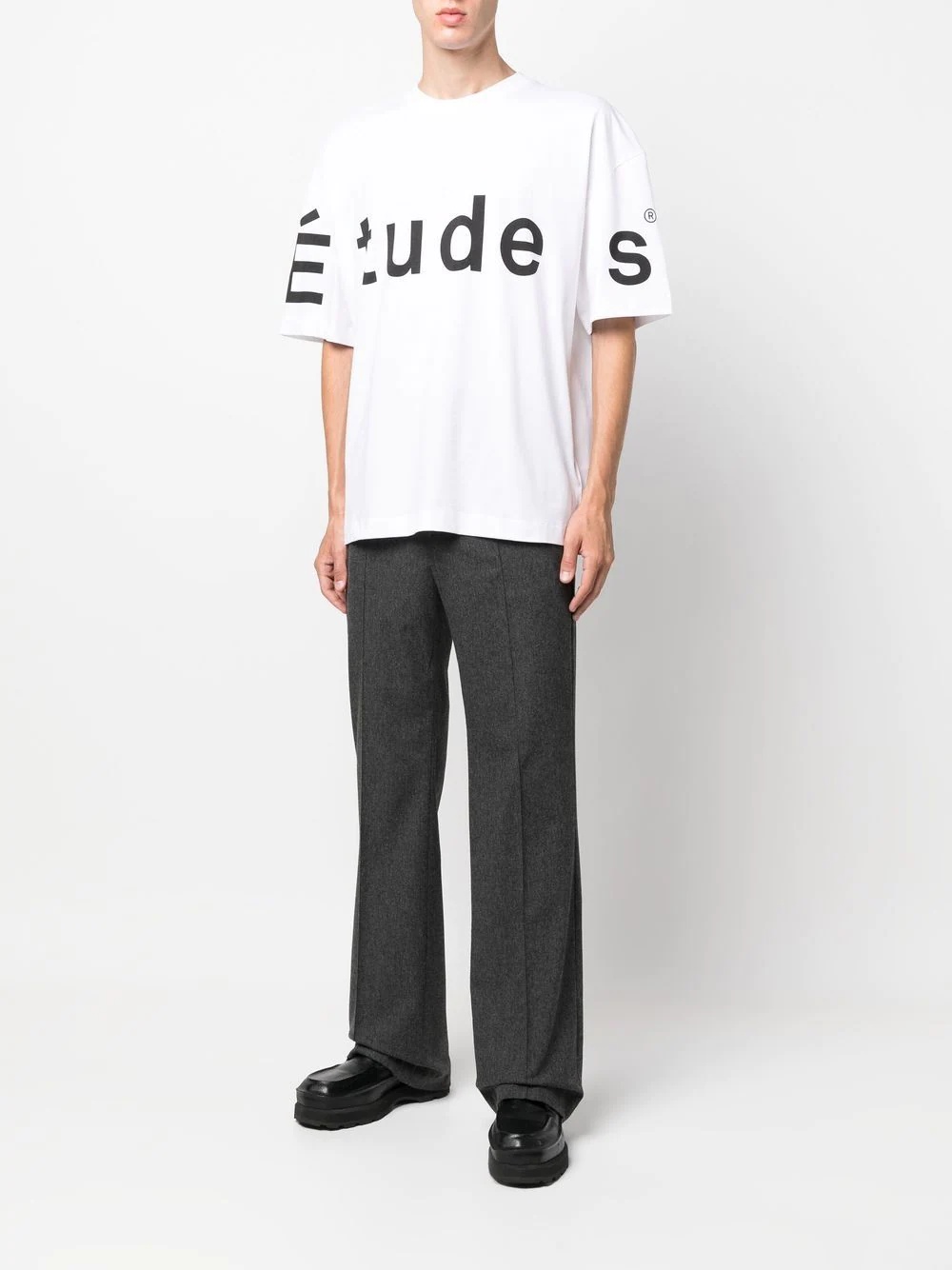 logo-print oversize T-shirt - 2