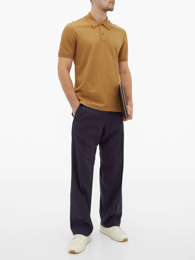 Bottega Veneta Short-sleeved cotton-piqué polo shirt outlook