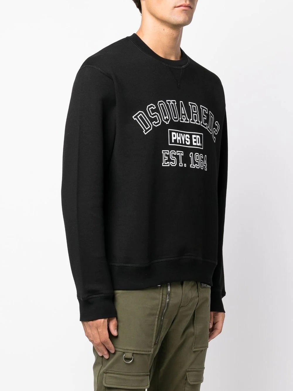 logo-print crew-neck sweatshirt - 3