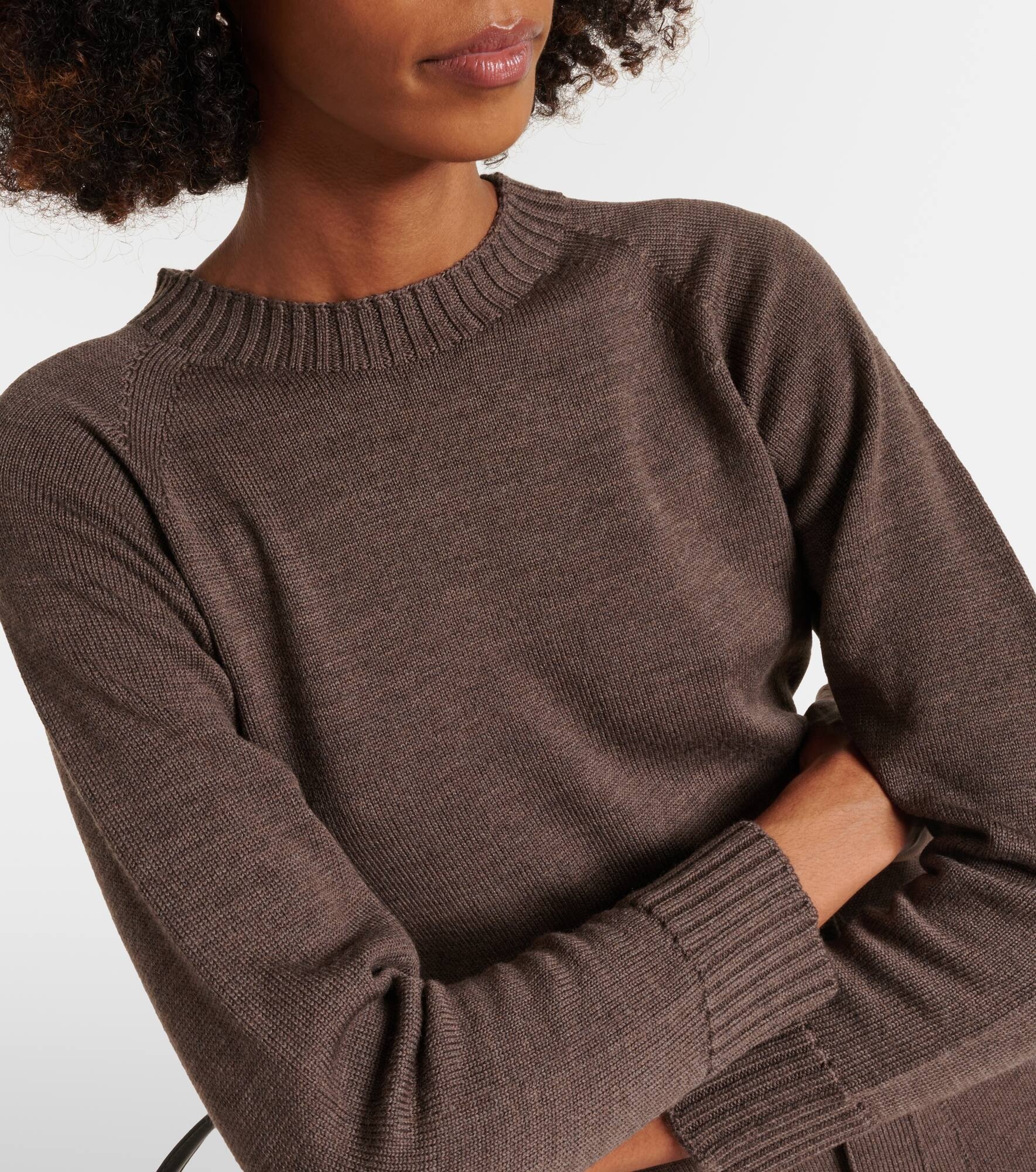 Virgin wool midi dress - 4