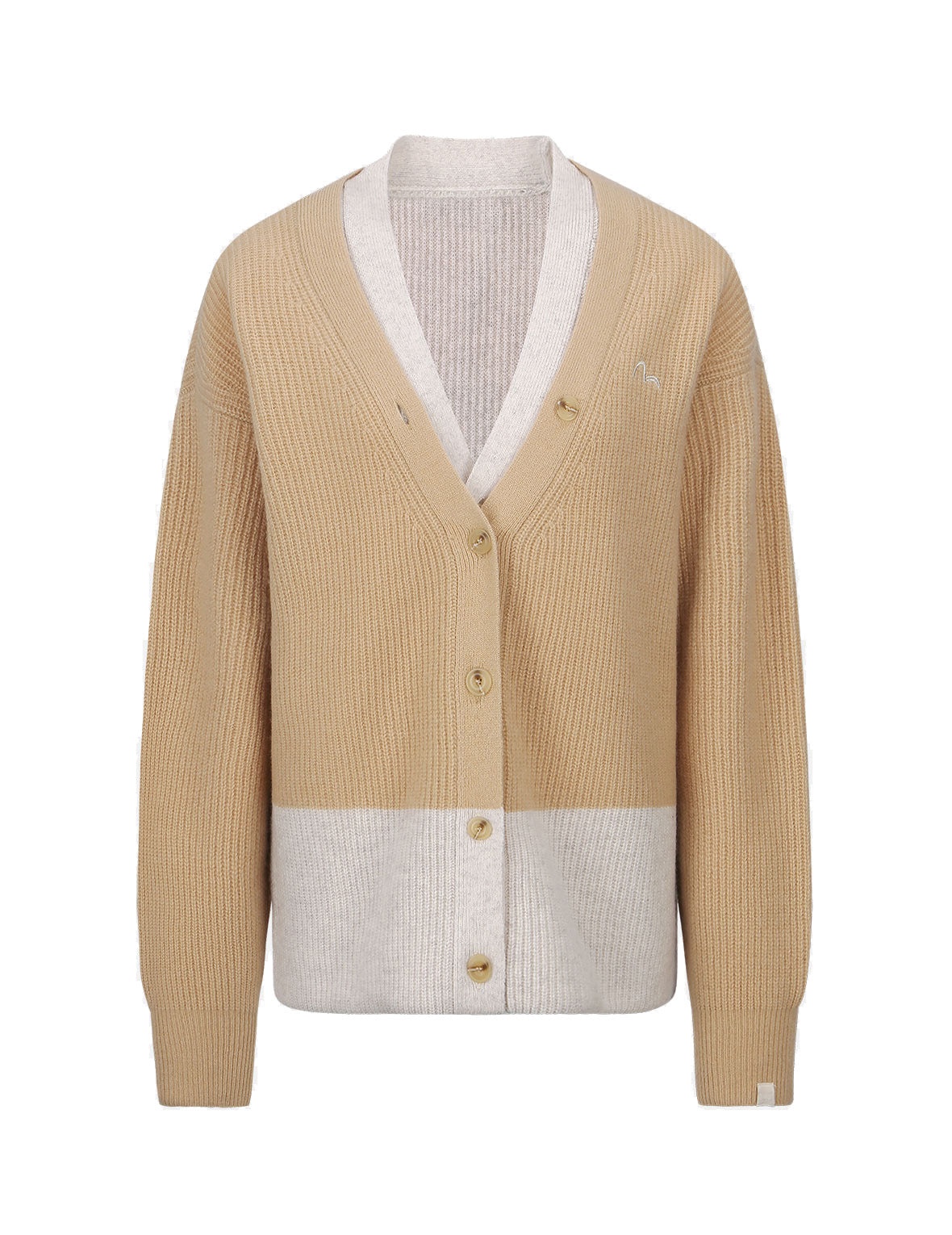 Logo Embroidered 2-in-1 Knitted Cardigan - 19