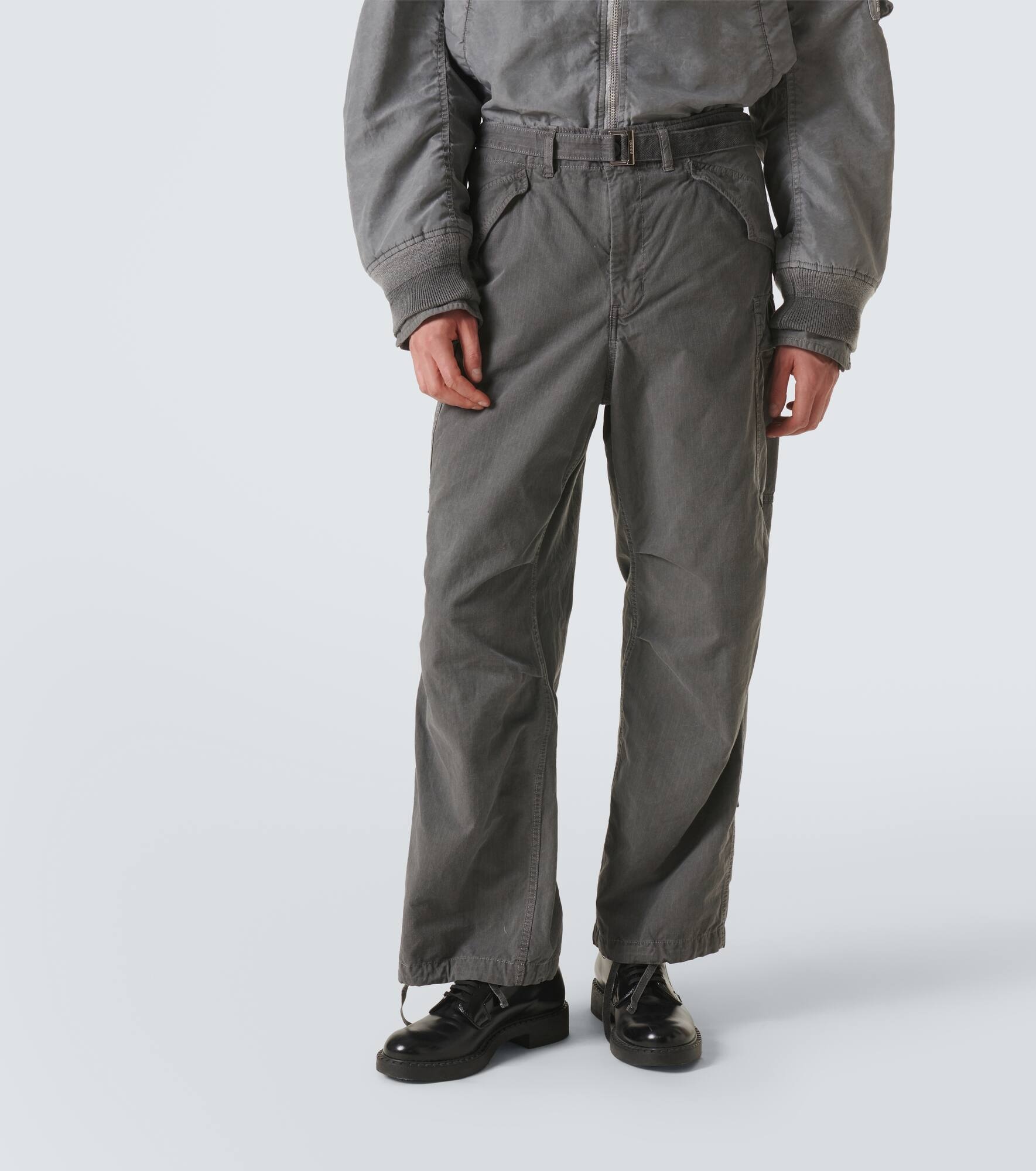 Cotton cargo pants - 3