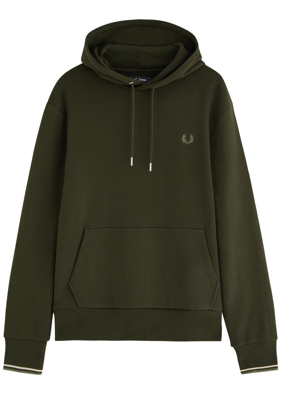 Fred Perry Logo-embroidered Hooded Cotton Sweatshirt - 1
