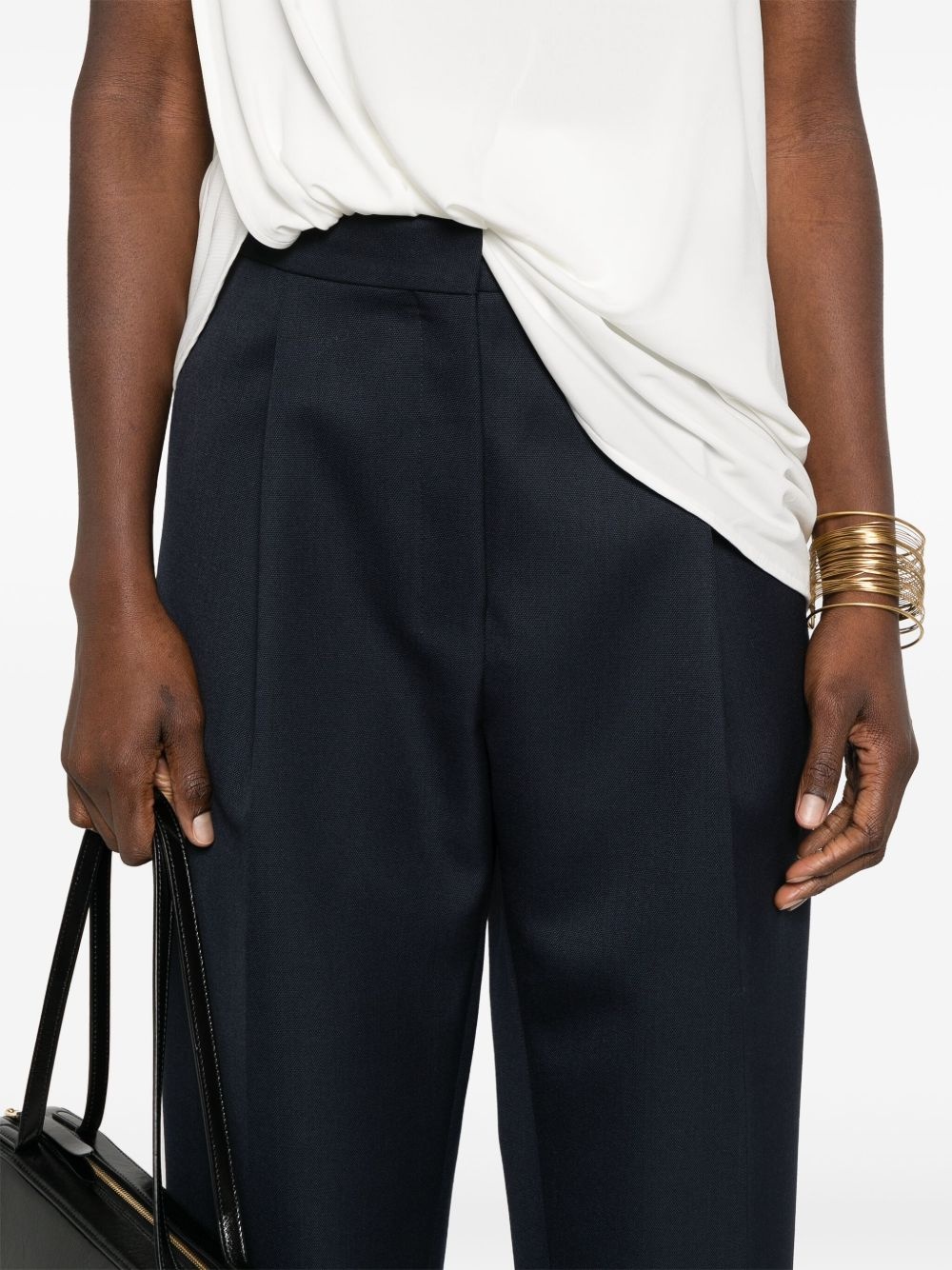 pleat-detail trousers - 5
