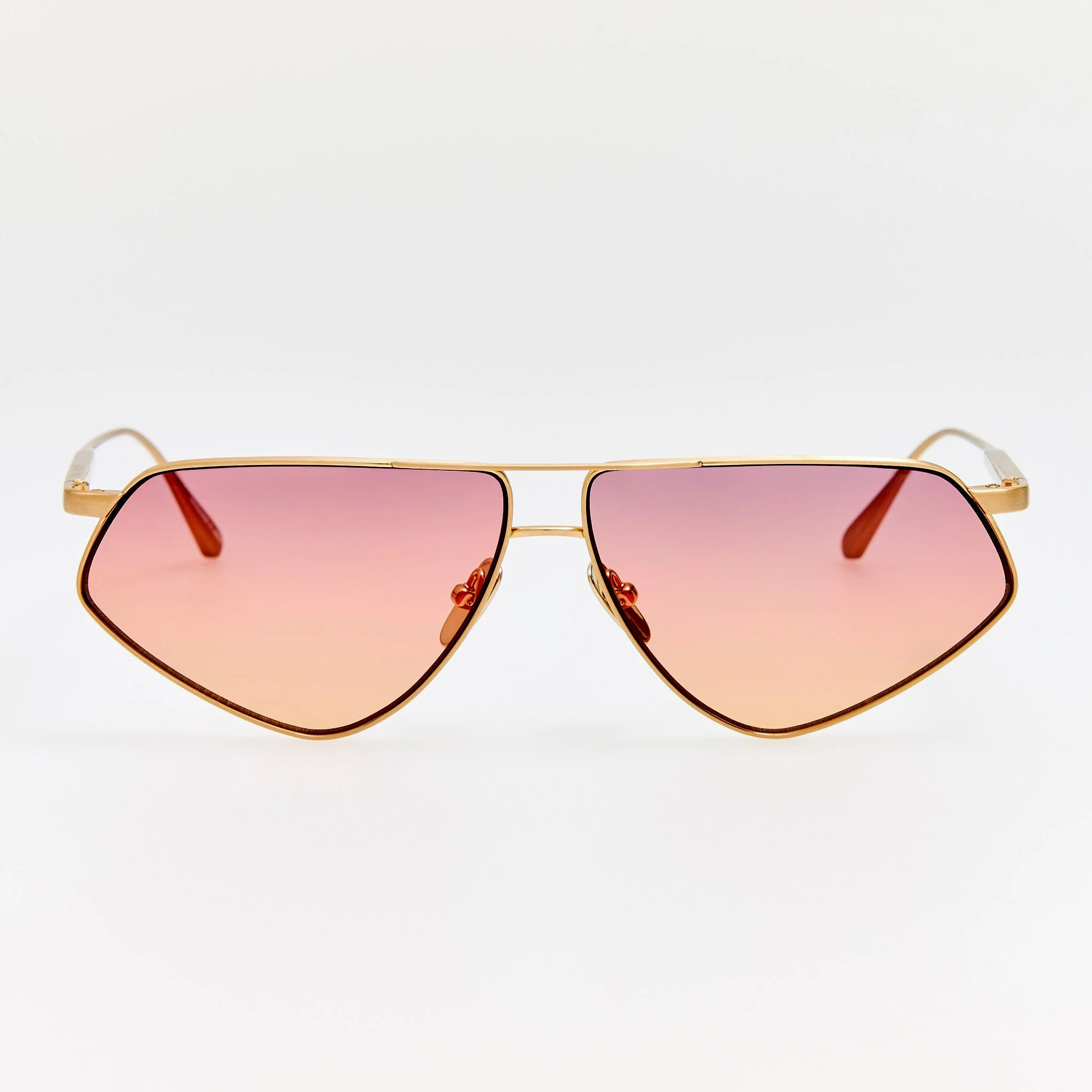 Tarian Sunglasses in Matt Champagne and Sunset - 1