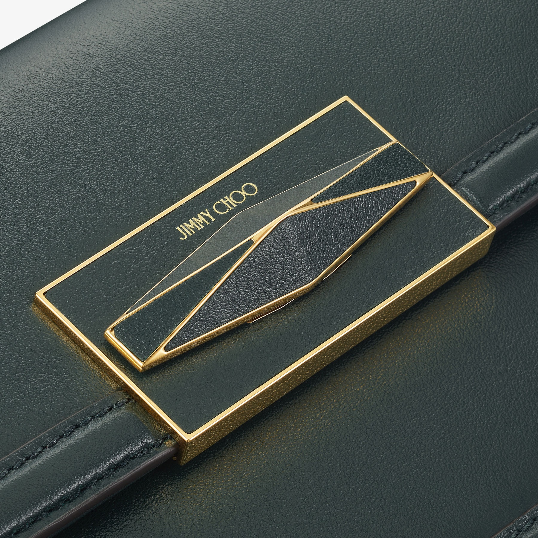 Diamond Top Handle
Dark Green Smooth Calf Leather Top Handle Bag - 3