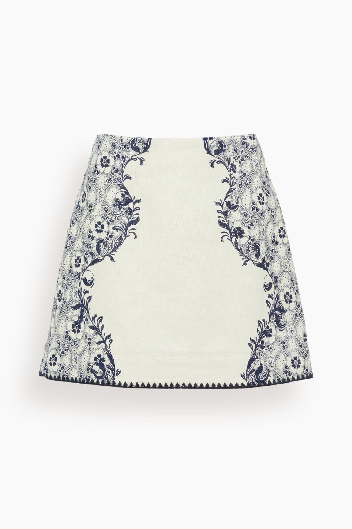 Airlie Skirt in Navy/Cream - 1