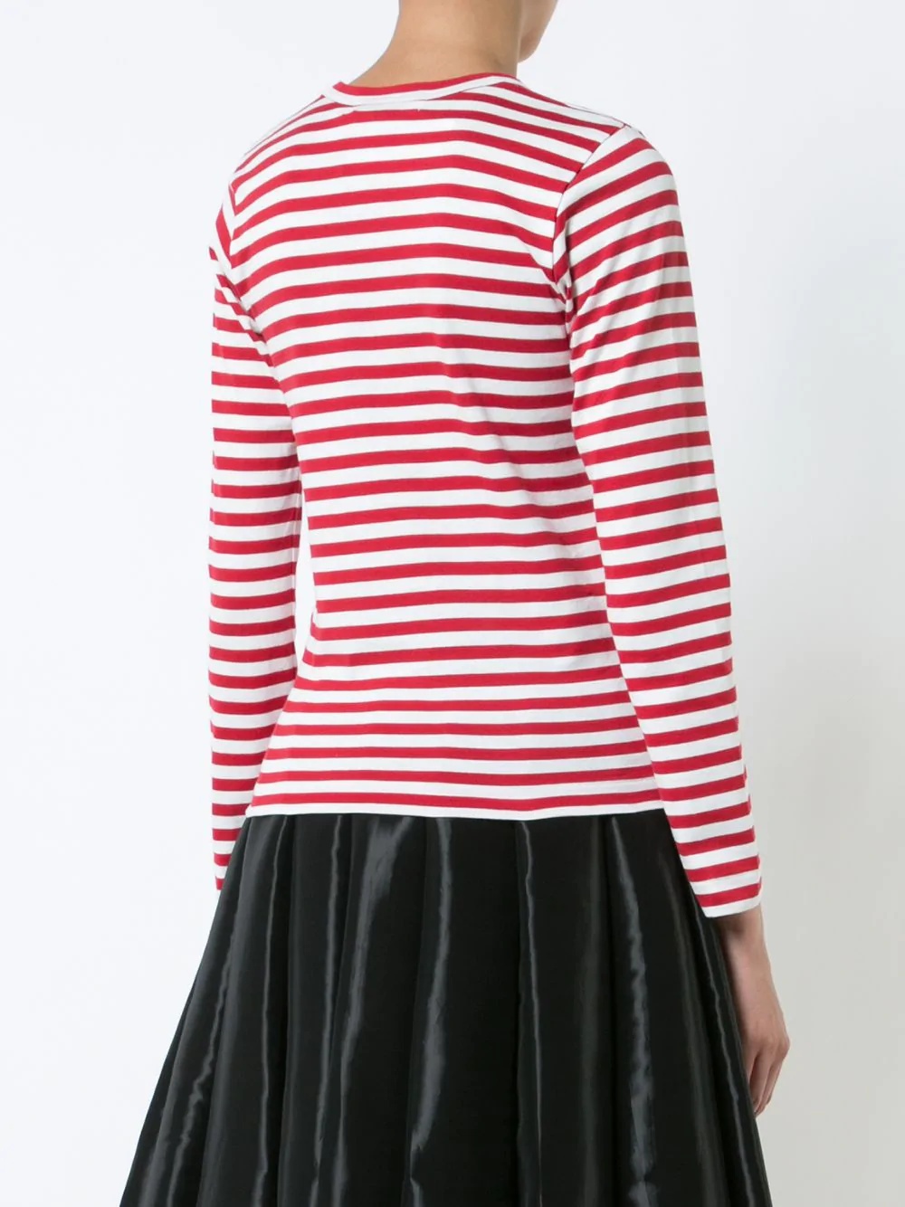 little red heart striped T-shirt - 4