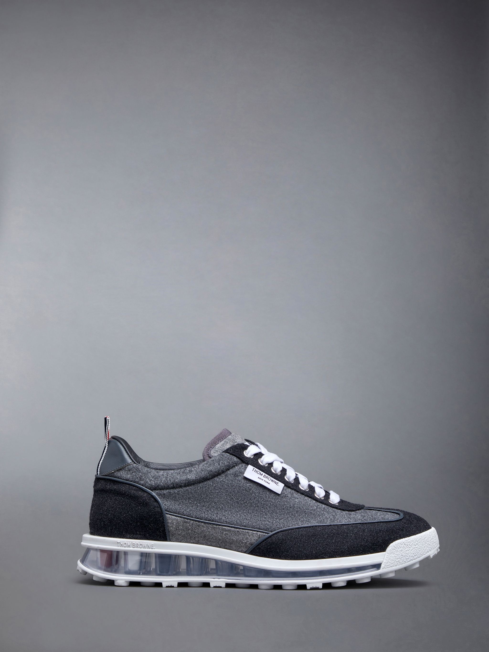 Wool Flannel Clear Sole Tech Runner - 1