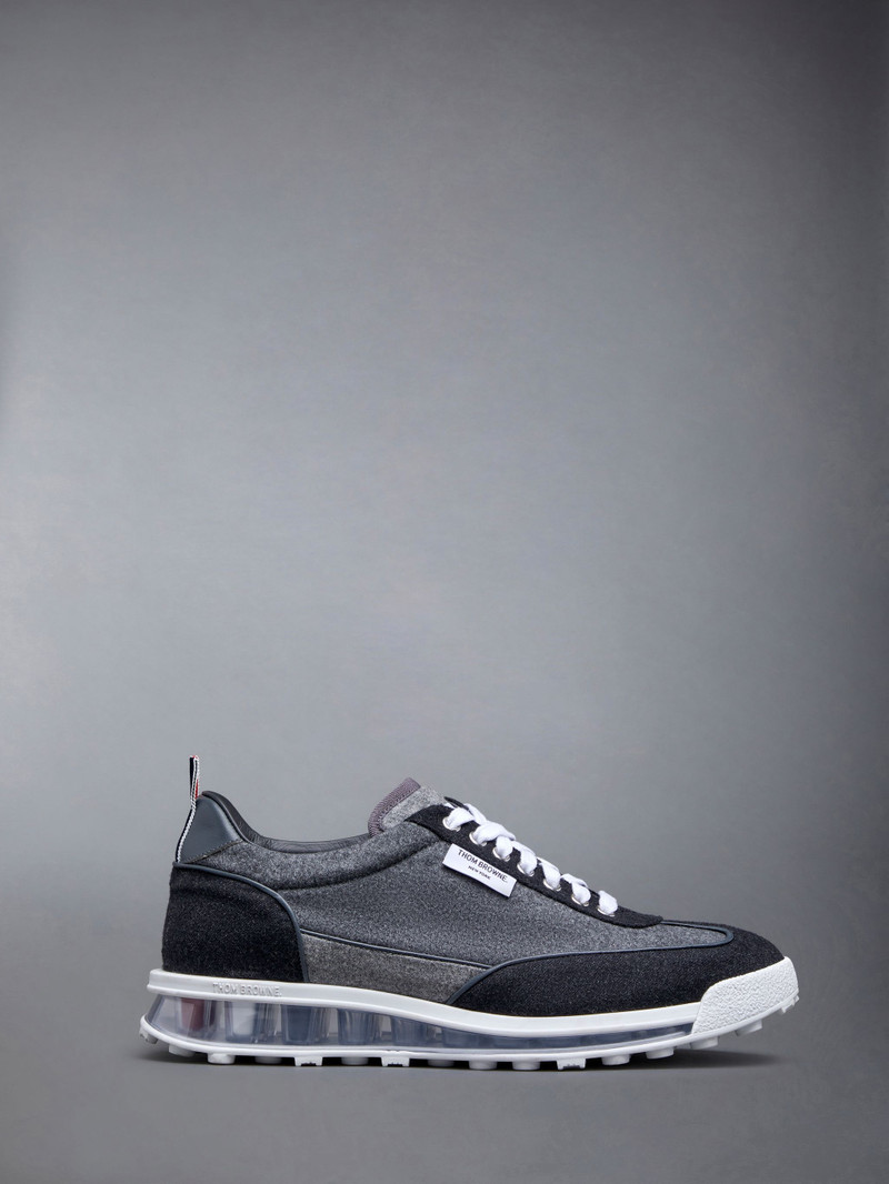 Wool Flannel Clear Sole Tech Runner 1