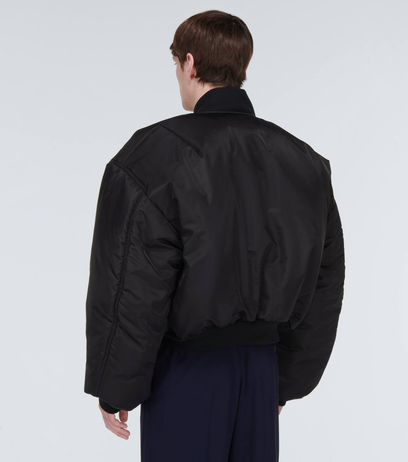 Padded nylon bomber jacket 4