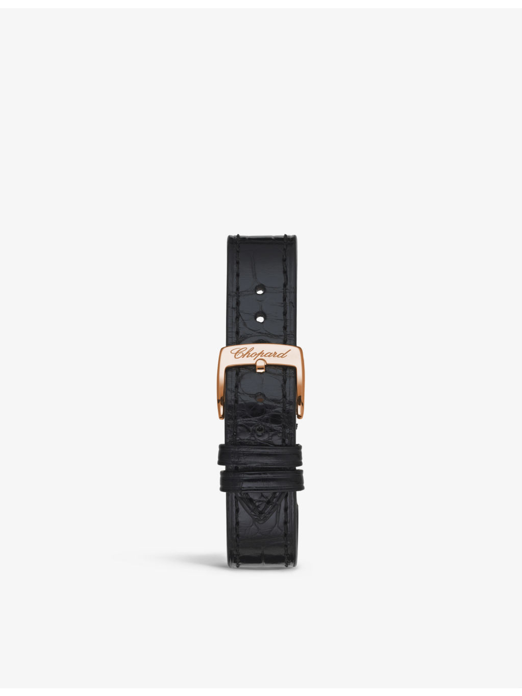 Happy Sport 274893-5011 18ct rose-gold, diamond and leather diamond watch - 3
