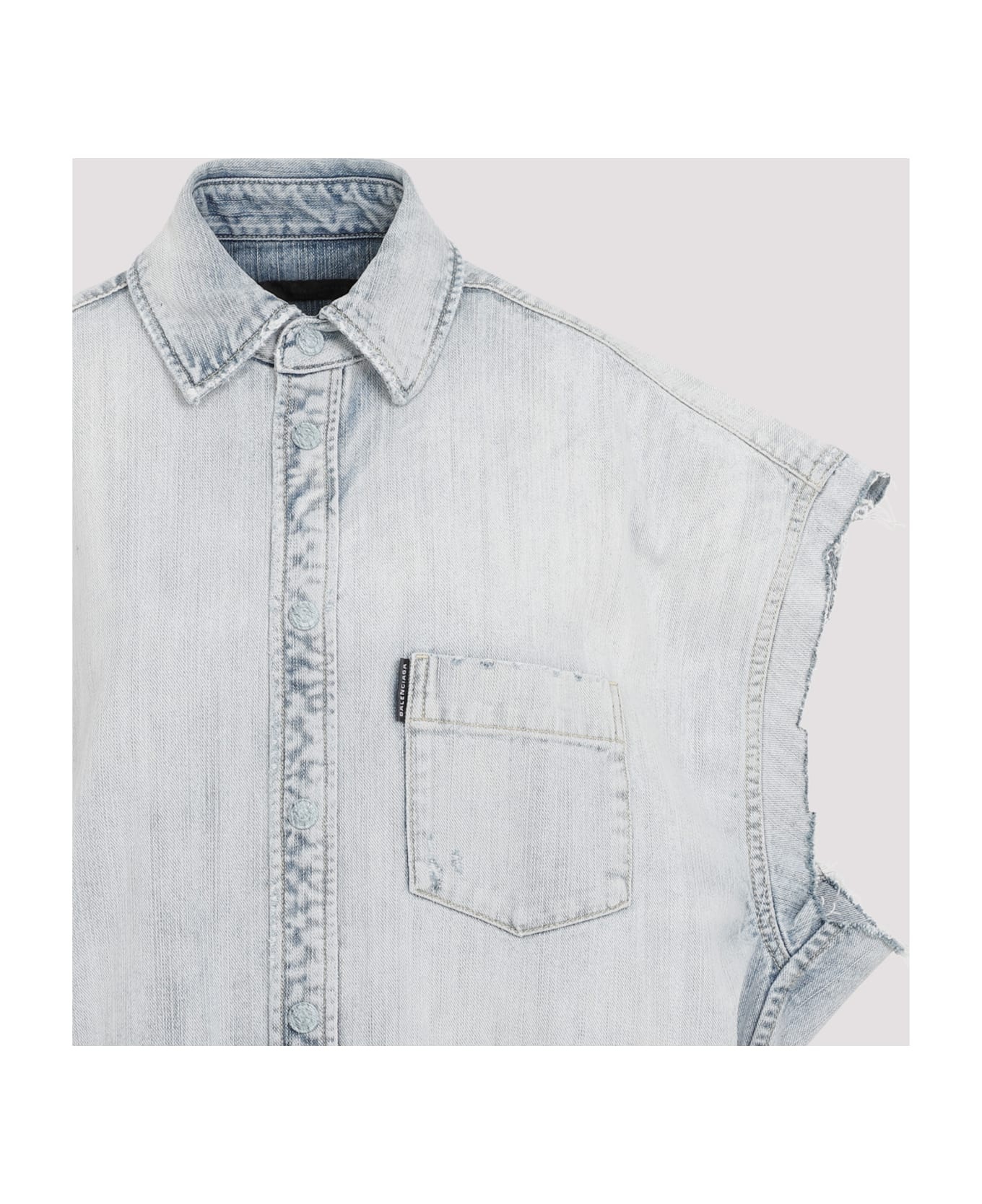 Ripped Sleeve Shirt - 5