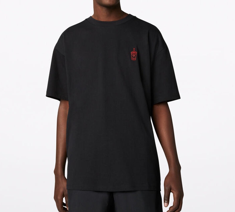 Converse Applique Short-sleeve Tee Unisex Black 10020849-001 - 3