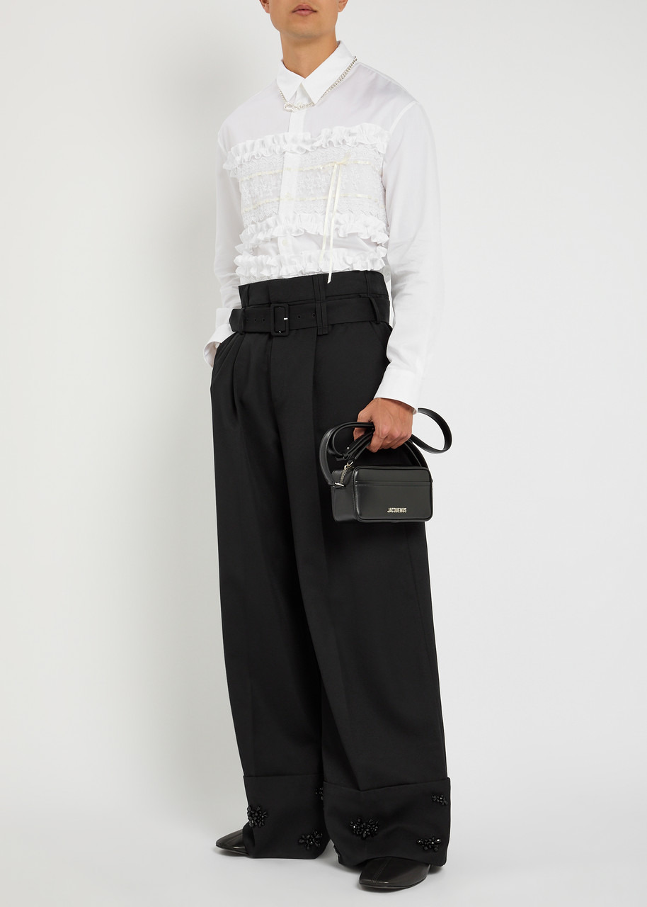 Simone Rocha Embellished Wide-leg Woven Trousers - 4