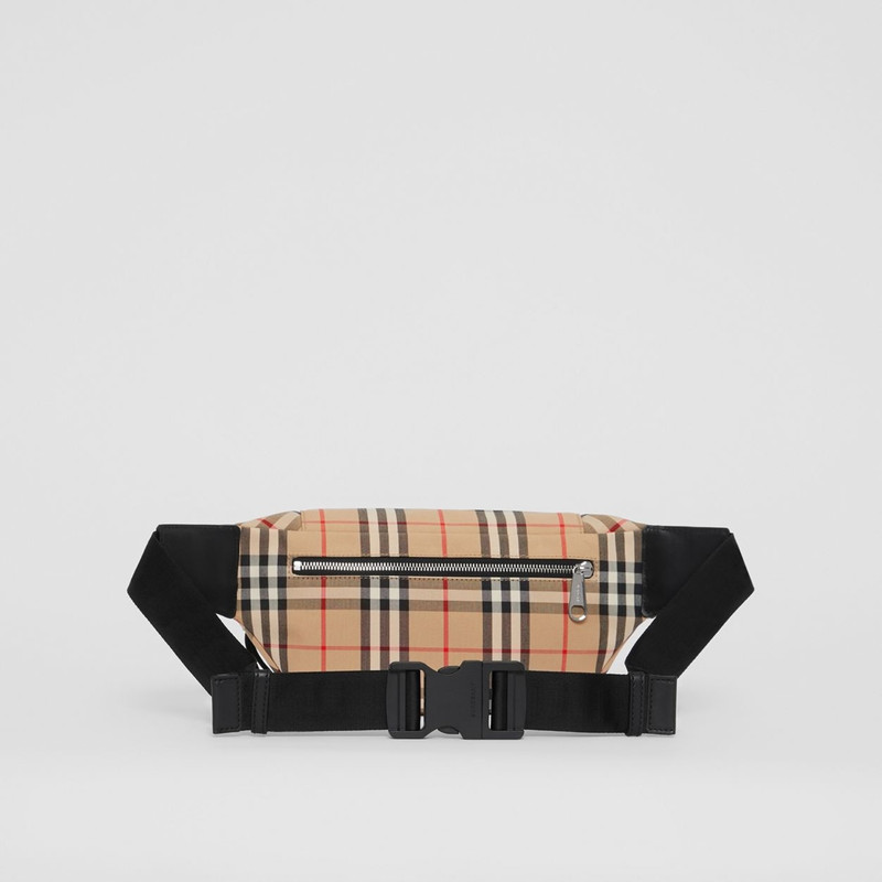 Medium Vintage Check Bonded Cotton Bum Bag 9
