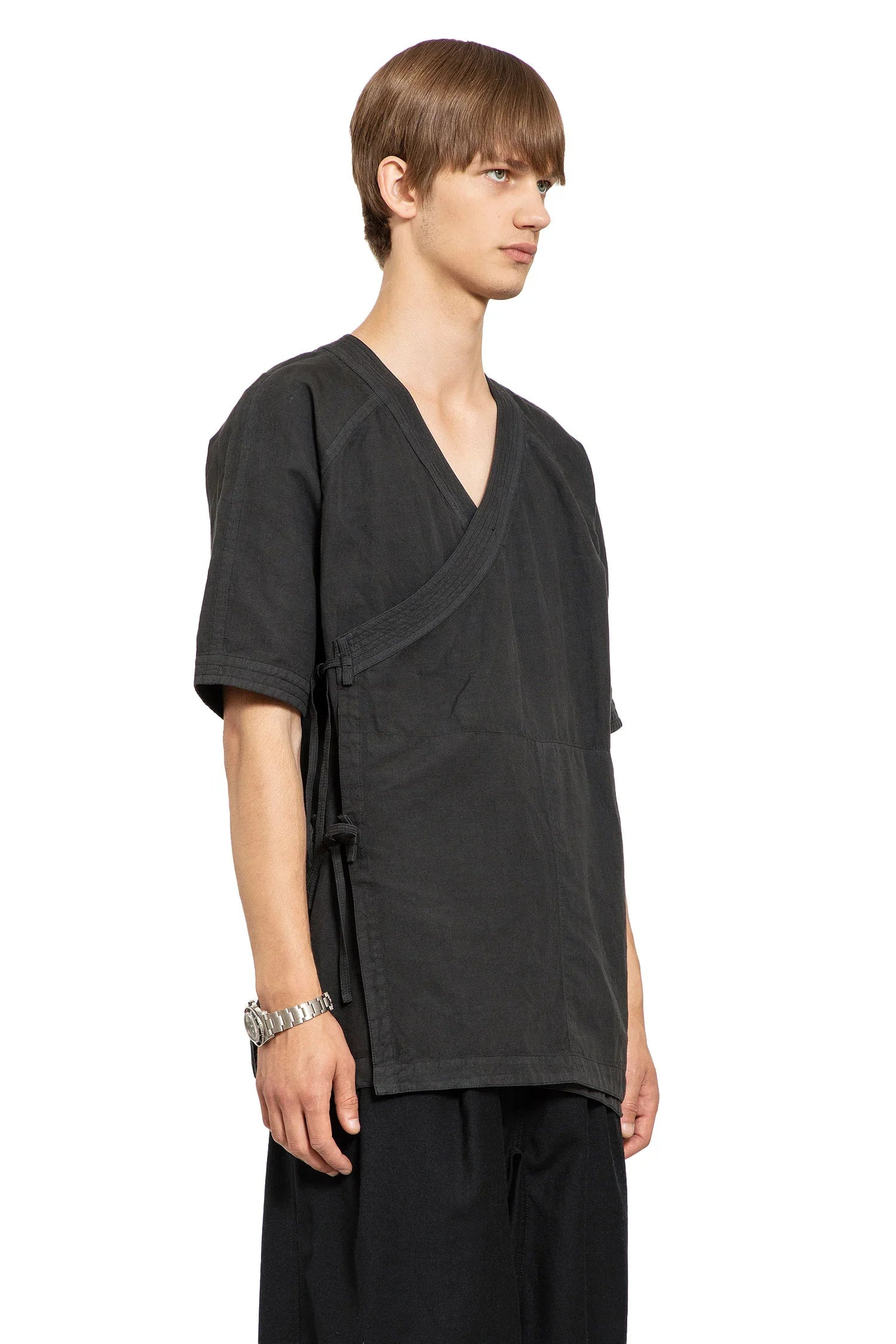 Asym-Monk-Hemp-Shirt - 2