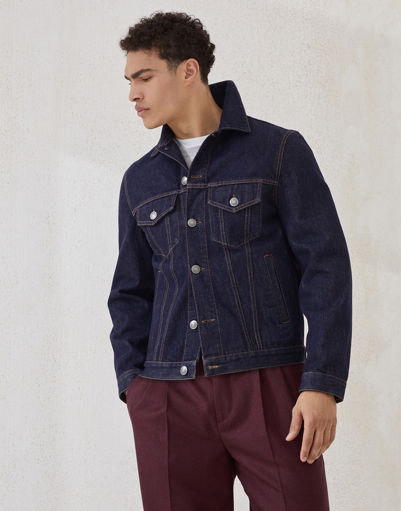 No-fade denim four-pocket jacket - 1