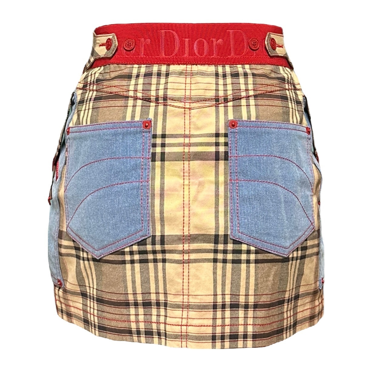 CHRISTIAN DIOR Fall Winter 2004 Golf Checkered Mini Skirt - 2
