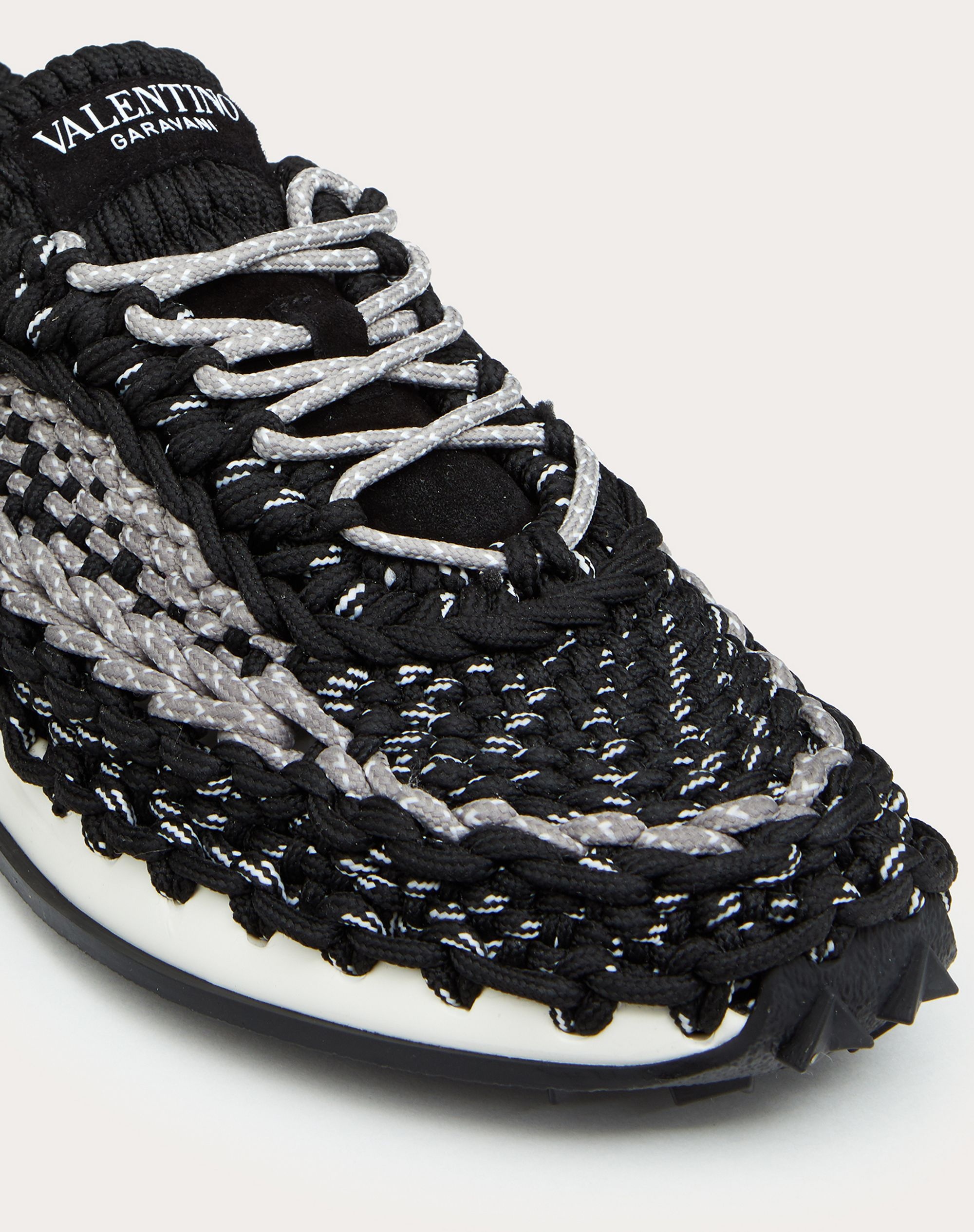 Valentino Garavani Crochet Sneakers in fabric - 5