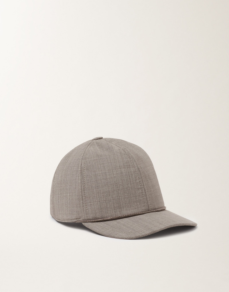 Baseball cap in cool bistretch wool 1