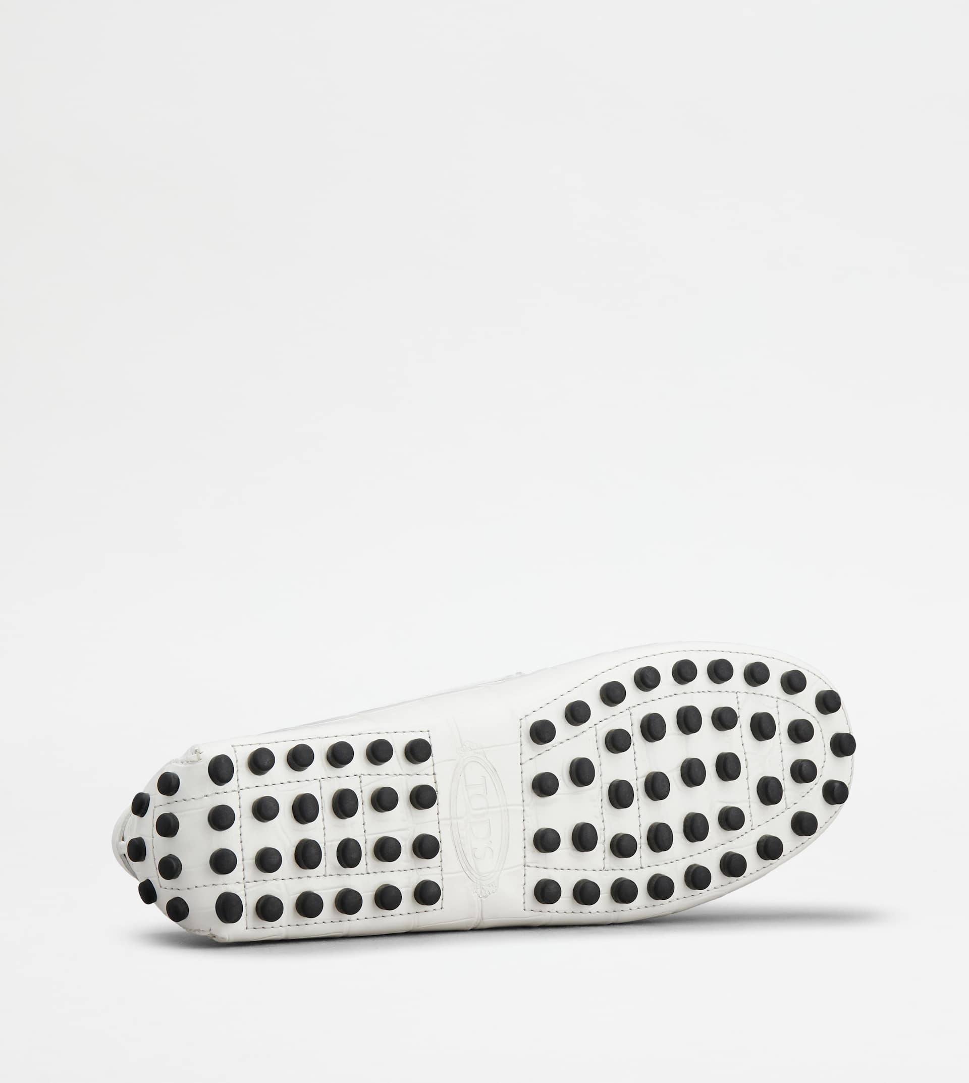 GOMMINO DRIVING SHOES IN LEATHER - WHITE - 4