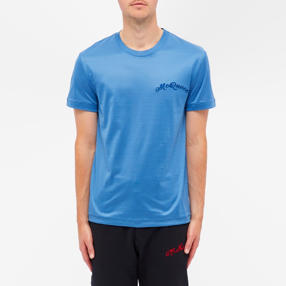 Alexander McQueen Embroidered Logo Tee - 4