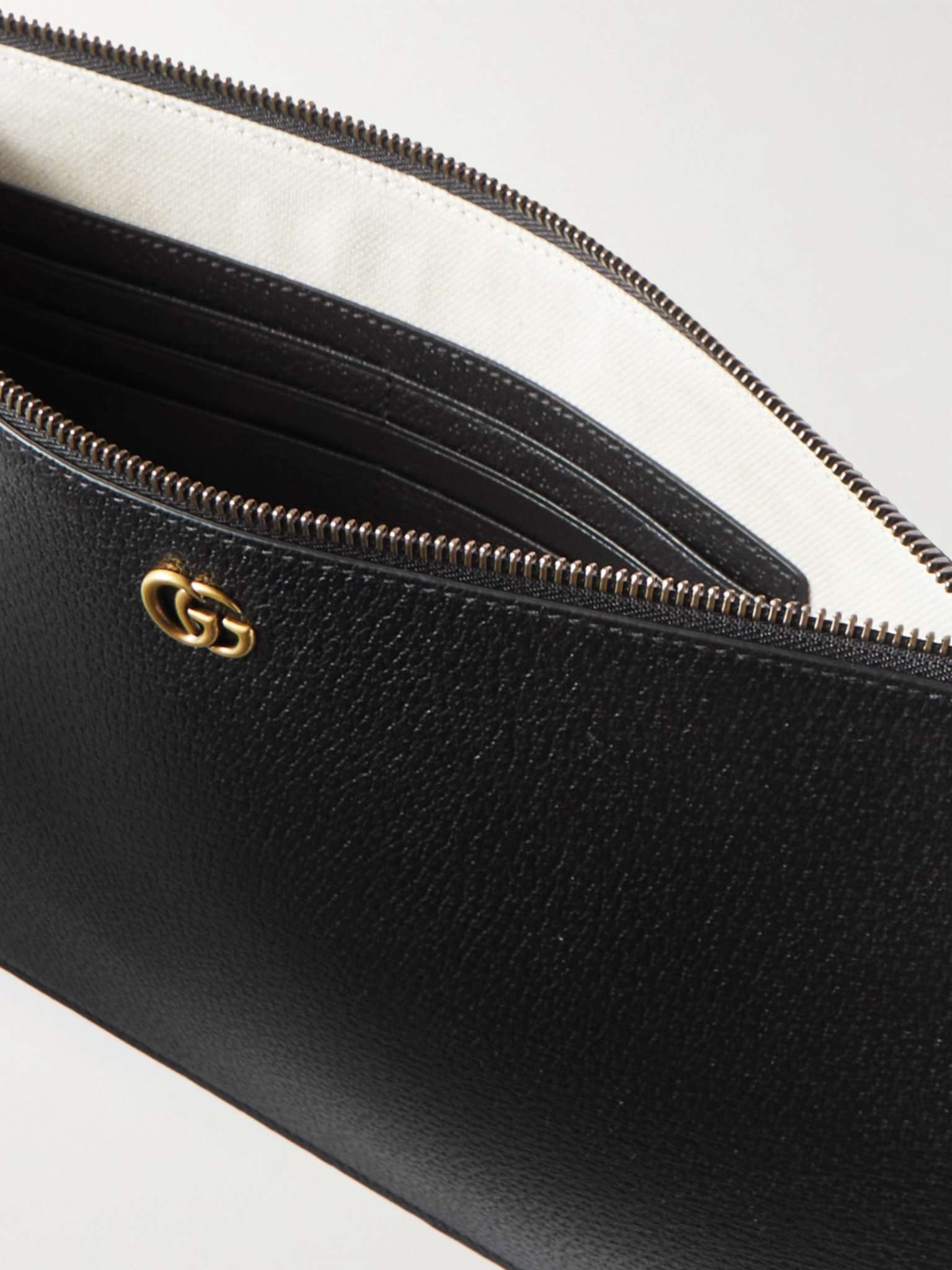 GUCCI GG Marmont Full Grain Leather Pouch mrporter REVERSIBLE
