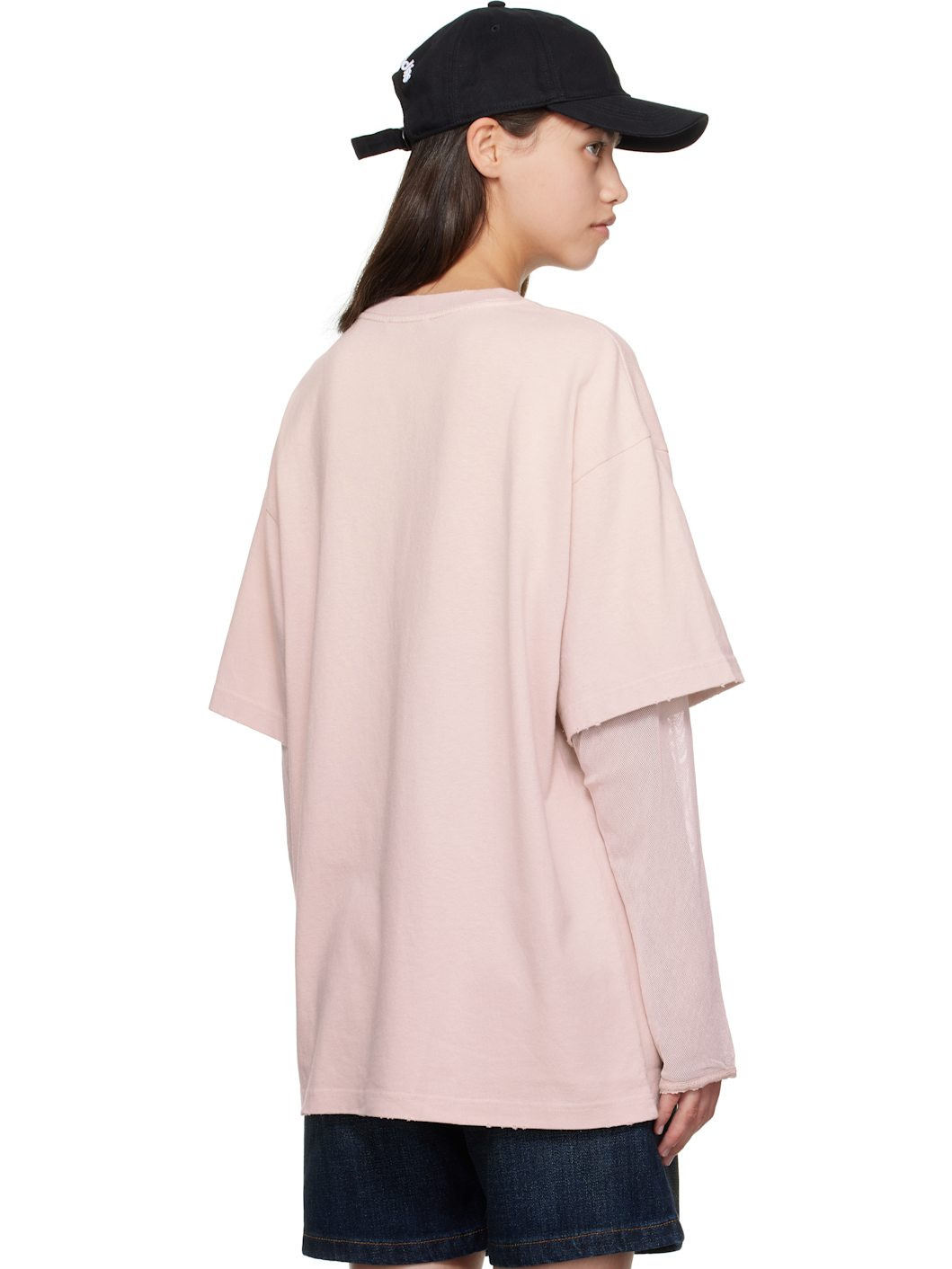 Pink Layered Print T-shirt - 3