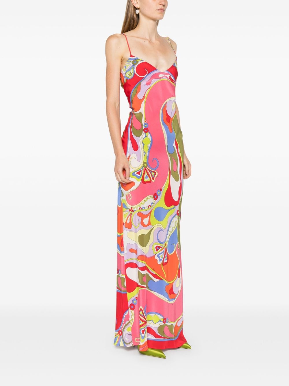 Orchidee-print dress - 3