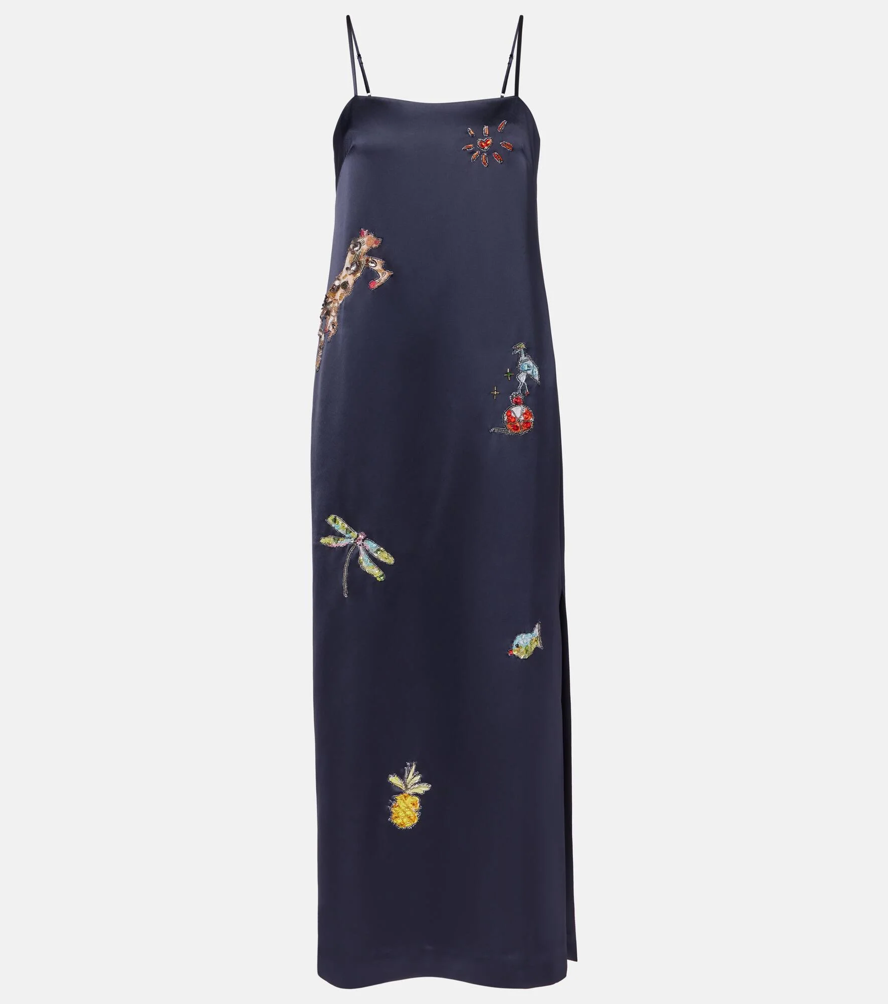 x Anouk Colantoni Fontaine slip midi dress - 1