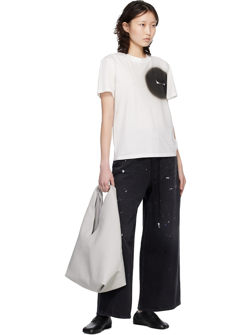 MM6 Maison Margiela Black Leather Oxfords outlook