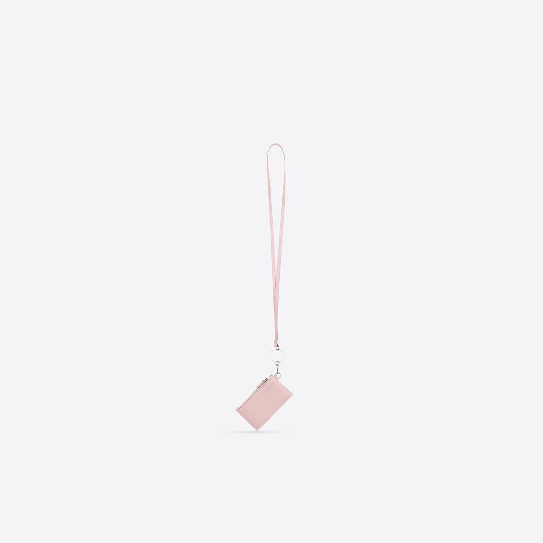 Men's Cash Card Case On Keychain in Pink - 2